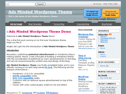 Ads Minded WordPress Theme