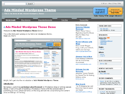 Ads Minded WordPress Theme Wide Version Ads Minded WordPress Theme Wide Version